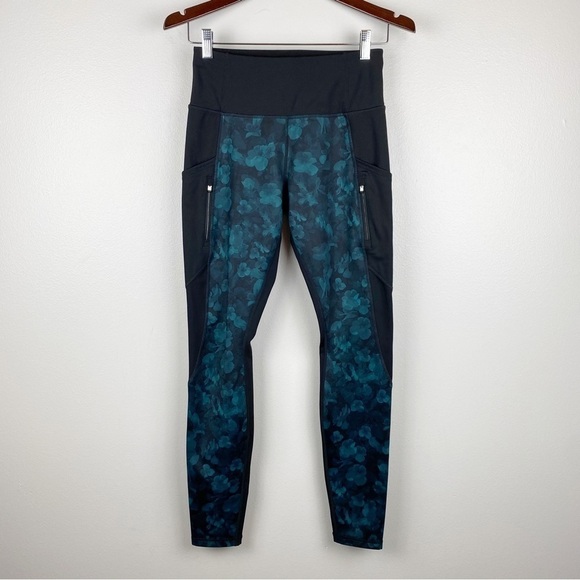 Athleta Frost High Rise Traverse Tight Floral Leggings Size S - Picture 2 of 9